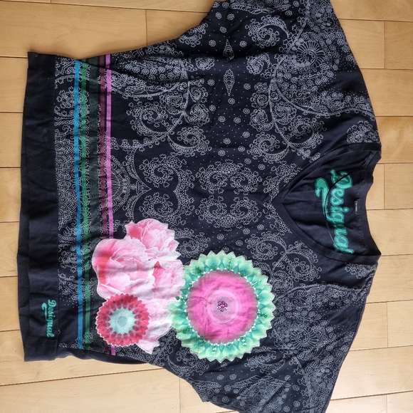 Desigual Kimono Sleeve Top - Picture 1 of 8